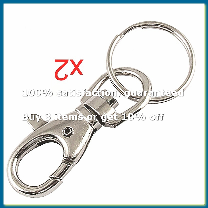 Lobster Clasp Silver - Portachiavi con chiusura a moschettone in