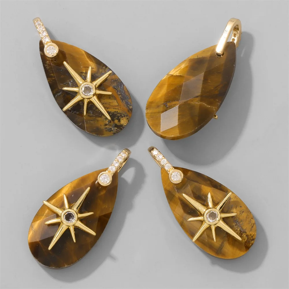 Jewelry Making Gemstones - 2 ciondoli a forma di stella