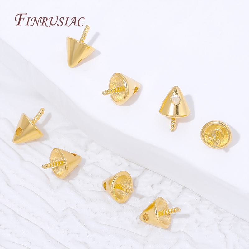 Ciondoli a cono placcati oro 1 - Jewelry Making Drill recensione e prezzo